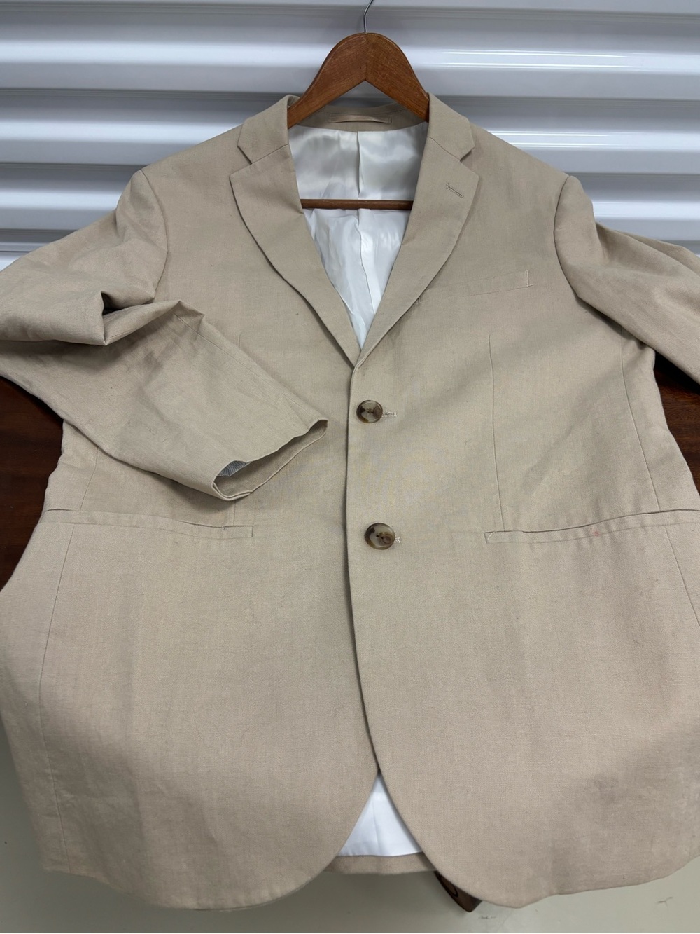 Zara Men's Tan Blazer - Classic Two-Button Sport Coat